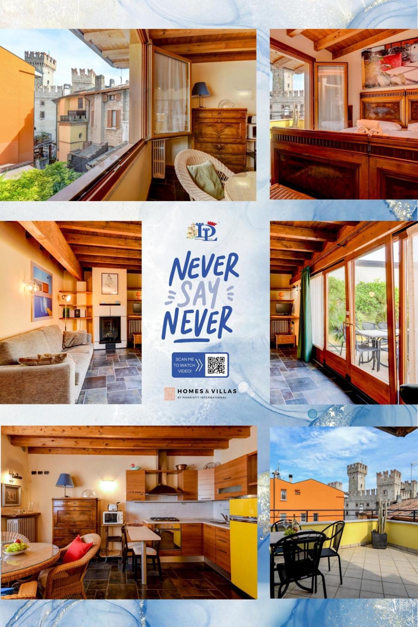 Desenzanoloft Official Partner Marriott Homes & Villas -Penthouse Never Say Never Sirmione Castle View Εξωτερικό φωτογραφία